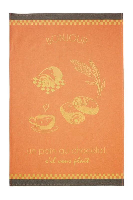 Geschirrtuch Jacquard Baumwolle 50x75 cm Le Pain au Chocolat