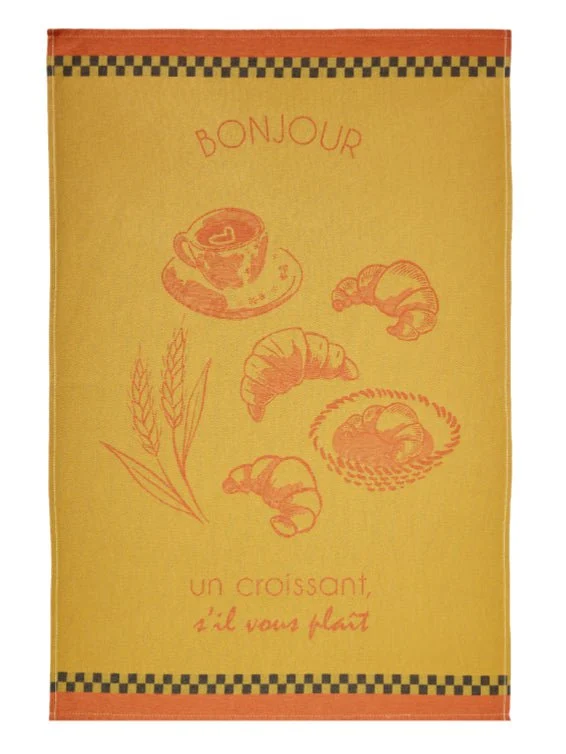 Geschirrtuch Jacquard Baumwolle 50x75 cm Le Croissant