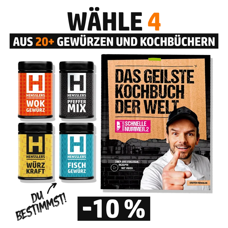 HENSSLERS Kochbuch-Starter-Set - MIX & MATCH