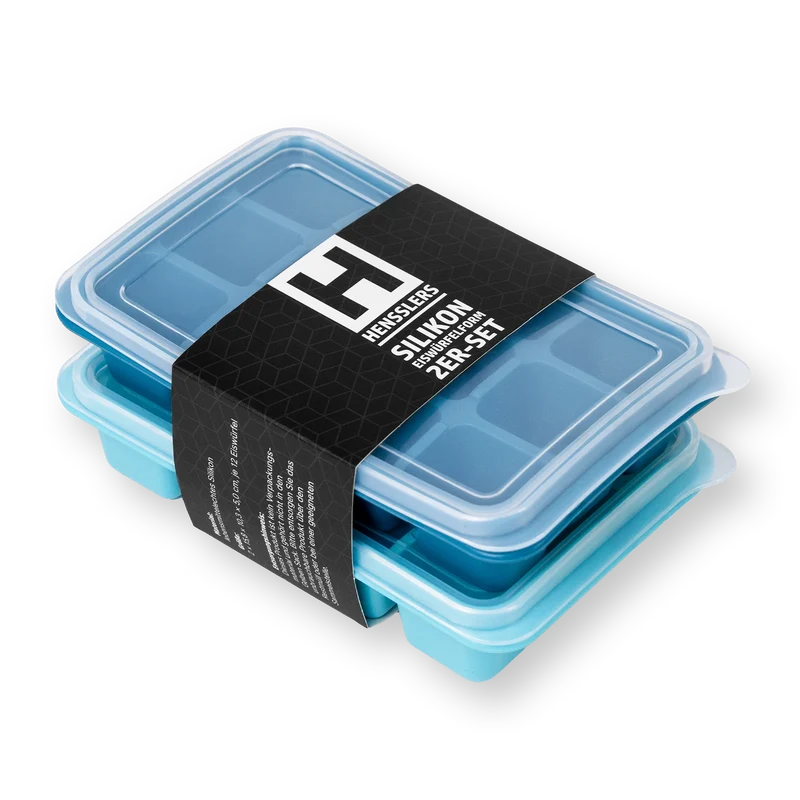 HENSSLERS Silikon Eiswürfelform Set