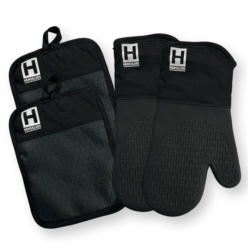 HENSSLERS Ofenhandschuh und Topflappen Set