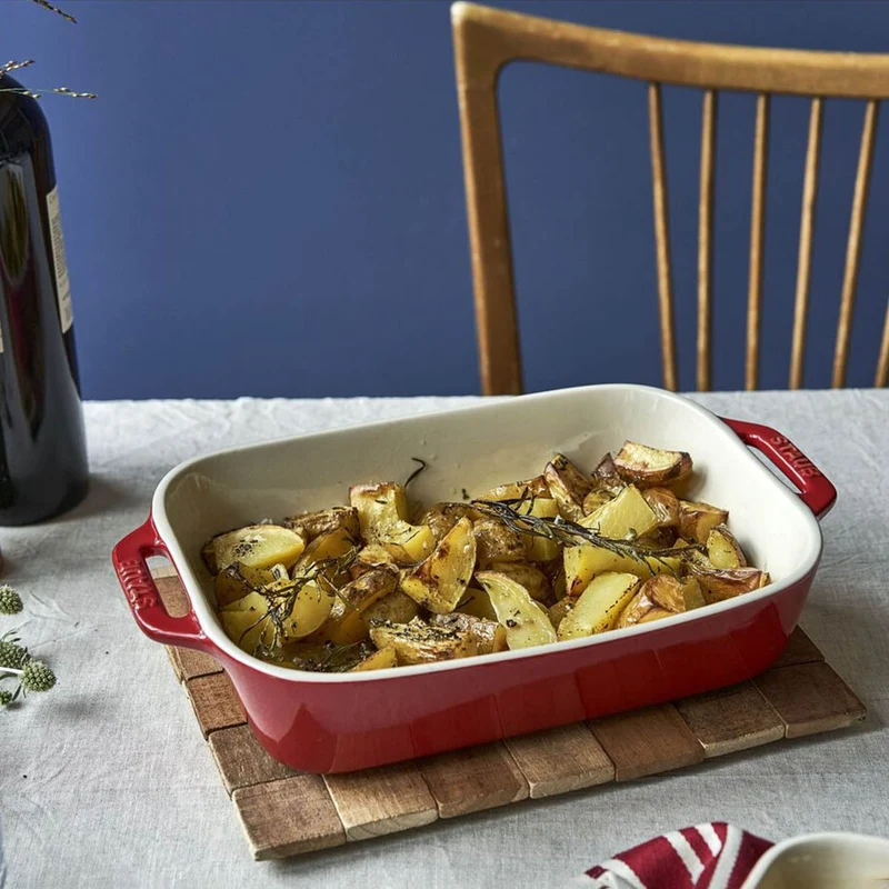 Fuente rectangular cerámica para horno Staub