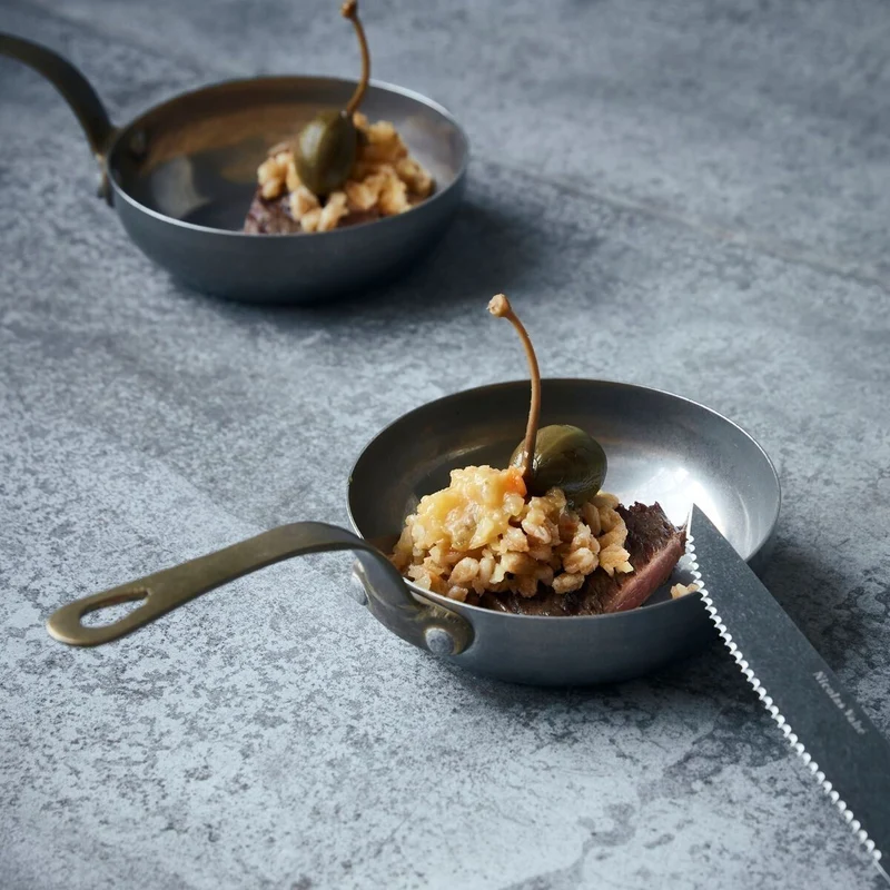 Set de dos sartenes mini para cocinar y servir Nicolas Vahé