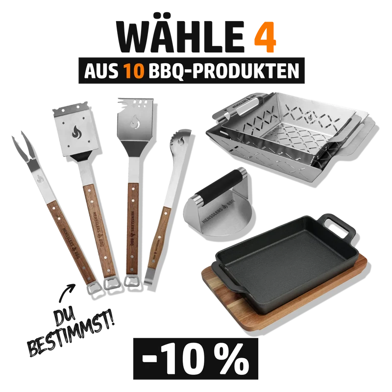 HENSSLERS BBQ 4ER SET - MIX & MATCH