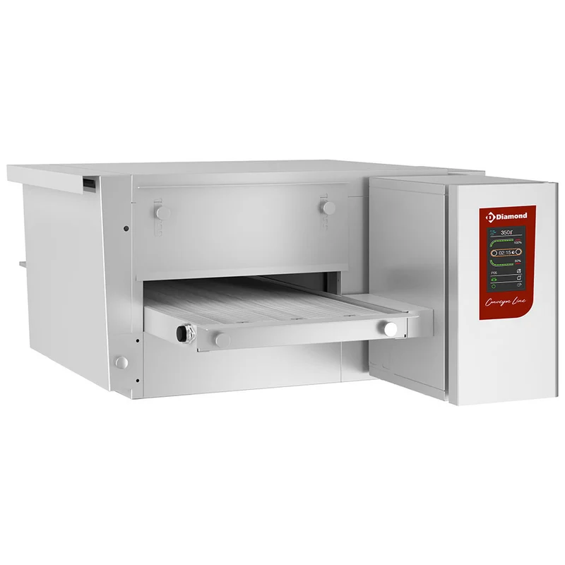 Elektro Kettenbandofen Umluft Ø 400 mm - TOUCH SCREEN - FTEV40/58-NT-230/1