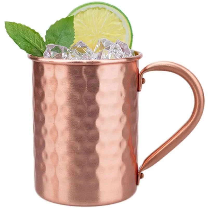 Wunderschöner Kupferbecher - Moscow Mule Tasse - 400ml (Sets)