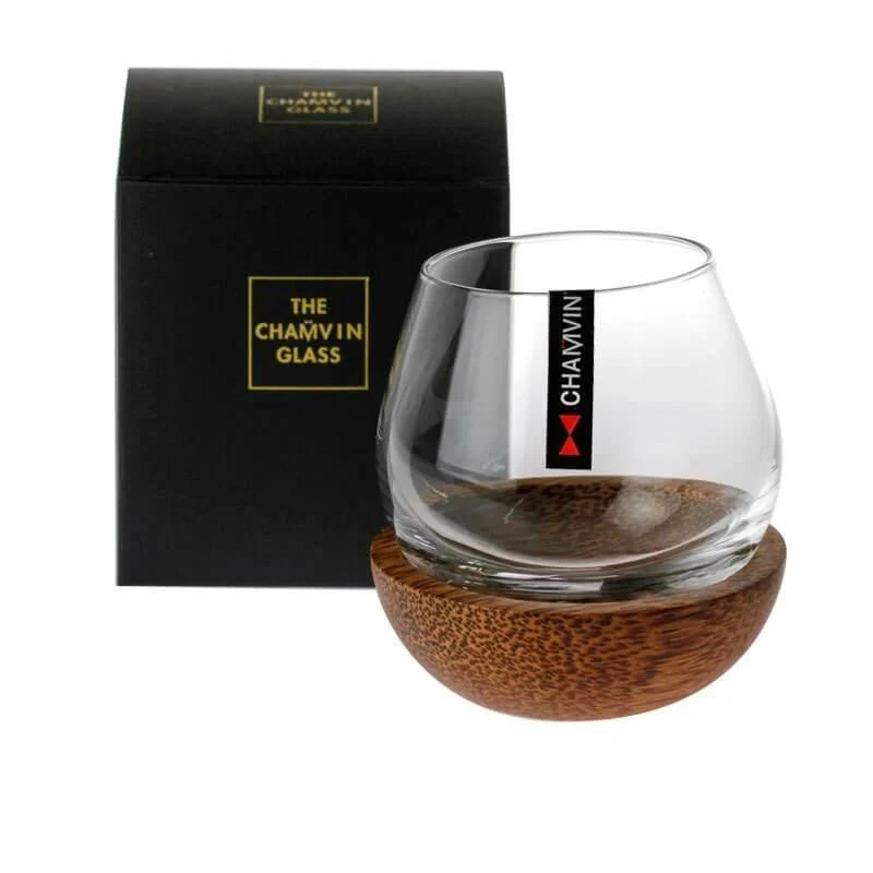 Whiskyglas SHAKER - mit Untersetzer aus Holz