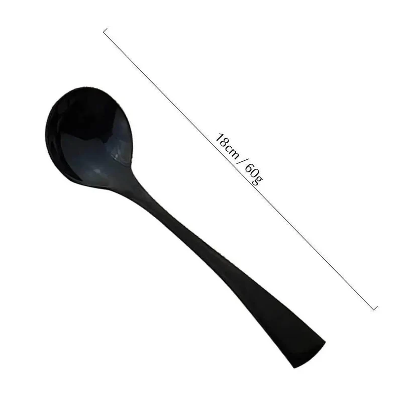 Extravagantes schwarzes Edelstahl Besteck Set (Einzeln bestellen)