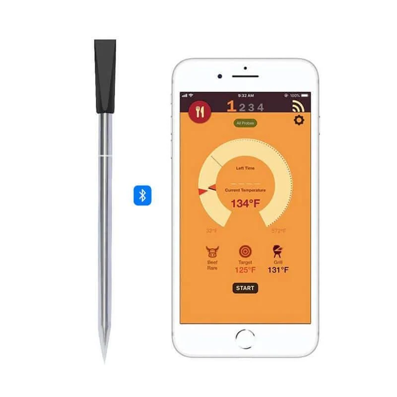 Küchen Ofenthermometer - Ofen und Grill - USB & Bluetooth (2 Farben)