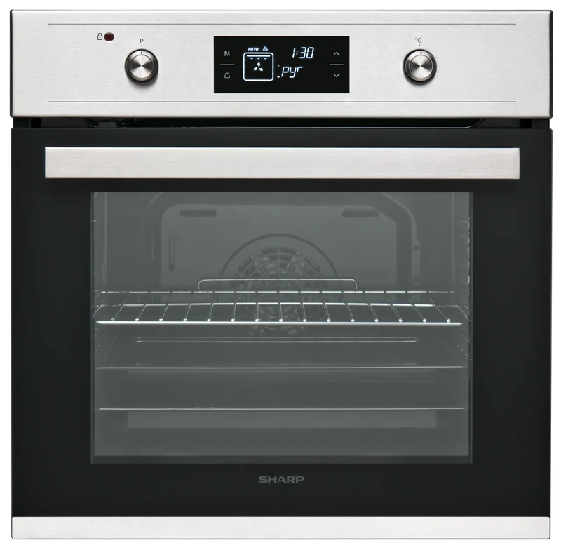 Sharp K-61V28IM1-EU Built-In 69lt. Pyrolytic Multifunction Oven, Inox