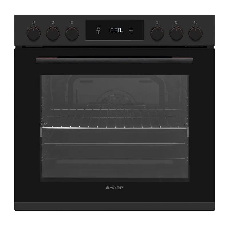 Sharp K-72P51BNH-EU Built-In 78lt. Polyvalent Multifunction Oven, Matte Black