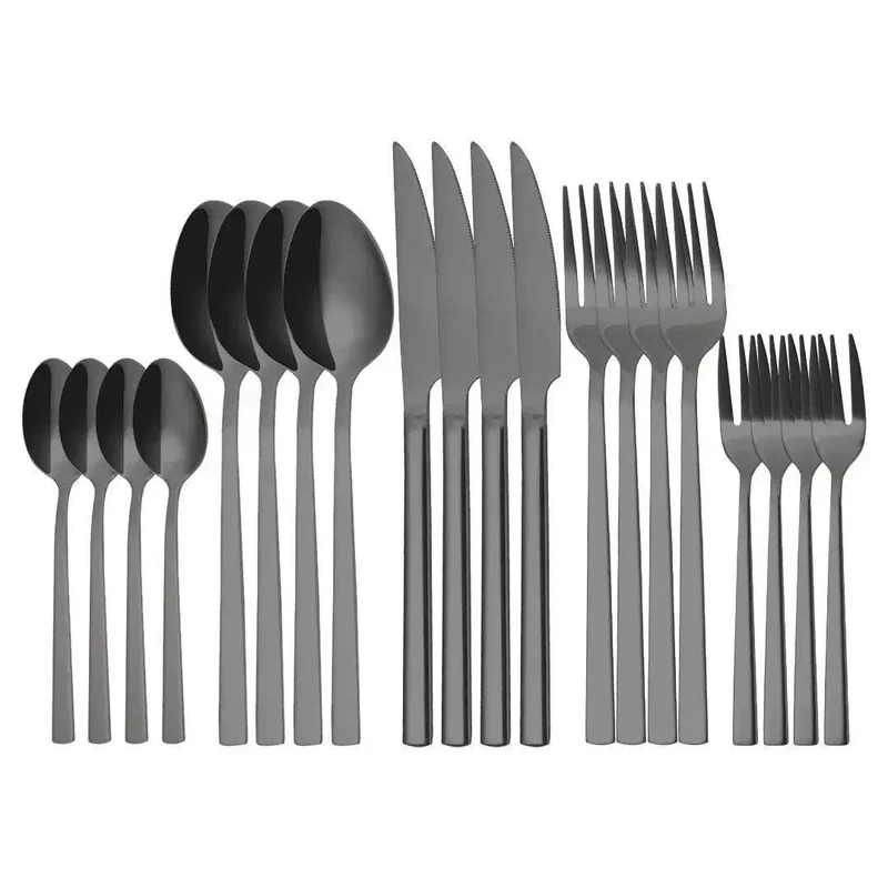 Extravagantes Besteck Set 20-teilig Edelstahl | PUR (verschiedene Farben)