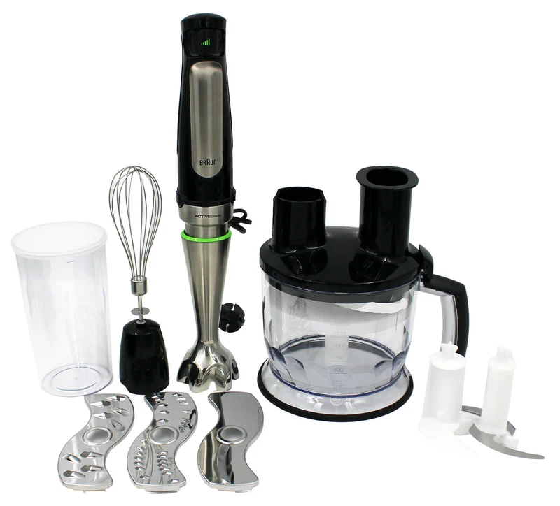 Braun MQ 7075X MultiQuick7 Stabmixer-Set 5in1 schwarz 1000 Watt