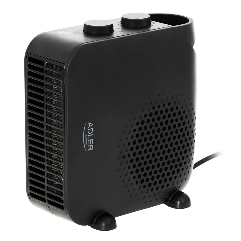 Adler Heizlüfter schwarz 1000W/2000W AD 7725b