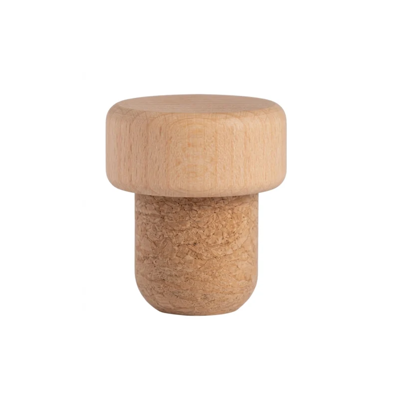 Cork stopper for "Alchemist" rum bottle - Wooden head