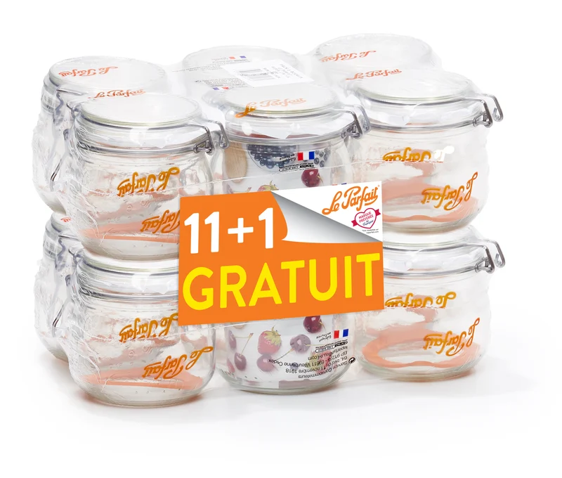 Le Parfait - Promo Pack of 12 Super 0.5L Jars (11 + 1 free)