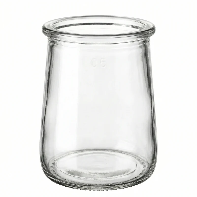 Lot of glass yogurt pots 14.5 CL made in France