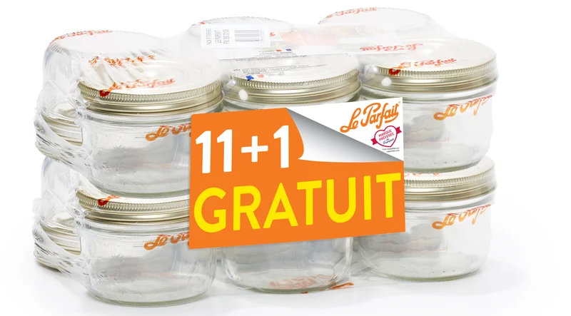 Promo Pack 12 terrines Le Parfait Familia Wiss 350 g (11 + 1 free)