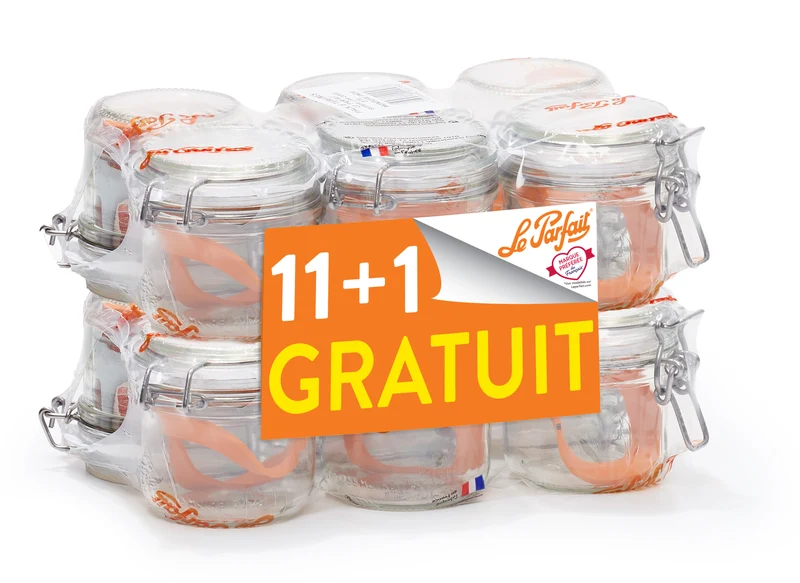 Promo Pack 12 terrines Le Parfait® Super 200 g (11 + 1 free)