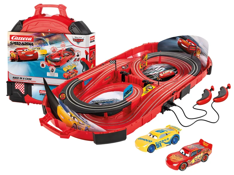 Carrera 20016002 - FIRST Disney Pixar Cars Mobile Rennbahn im Koffer