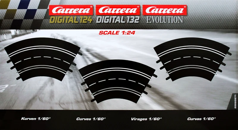 Carrera 20020571 - EVOLUTION/EXCLUSIVE 1:24 Kurven 1/60 Grad