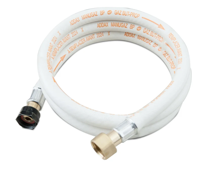 Gas connection on SONAREMA nipple – 1.50 m rubber tube with clamps