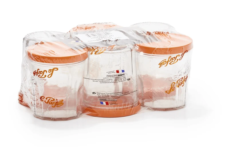 Le Parfait - Set of 6 jam pots (plastic lid)