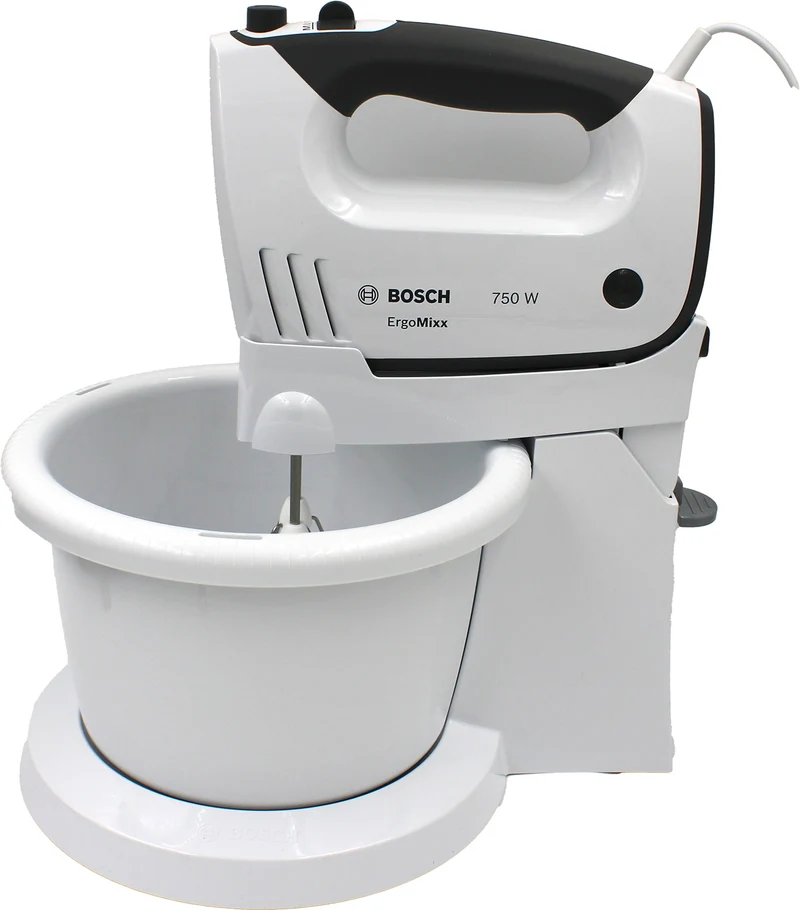 Bosch MFQ37490 ErgoMixx Handmixer-Set 750W weiß/grau