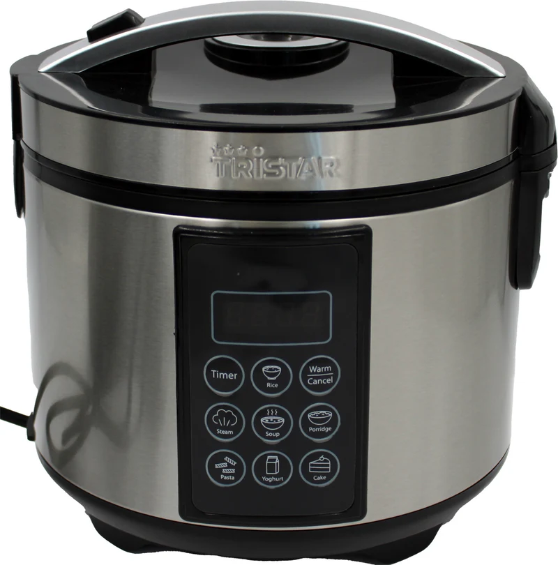 Tristar RK-6132 Digitaler Reis- und Multikocher 1,5L Edelstahl 500W