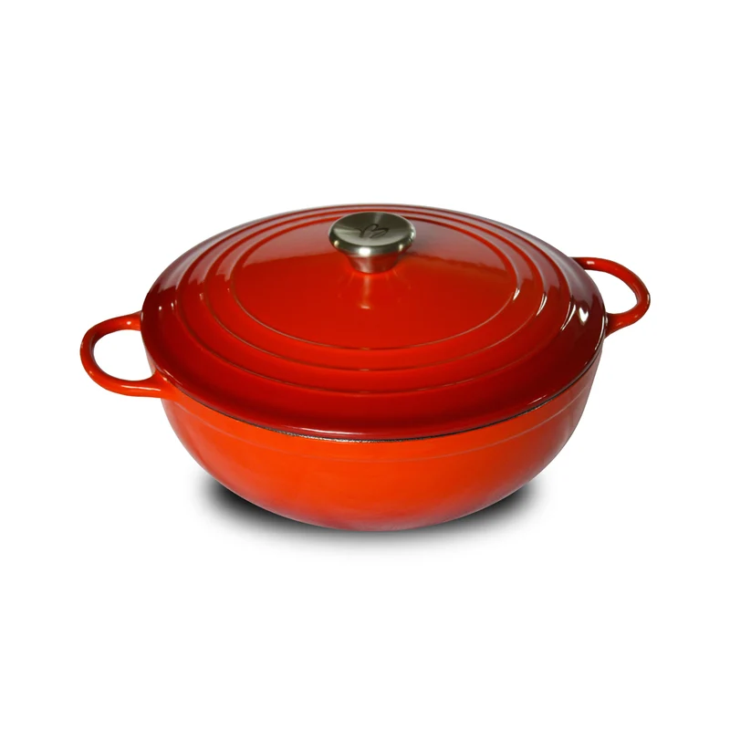 Round cast iron casserole - 3.85l