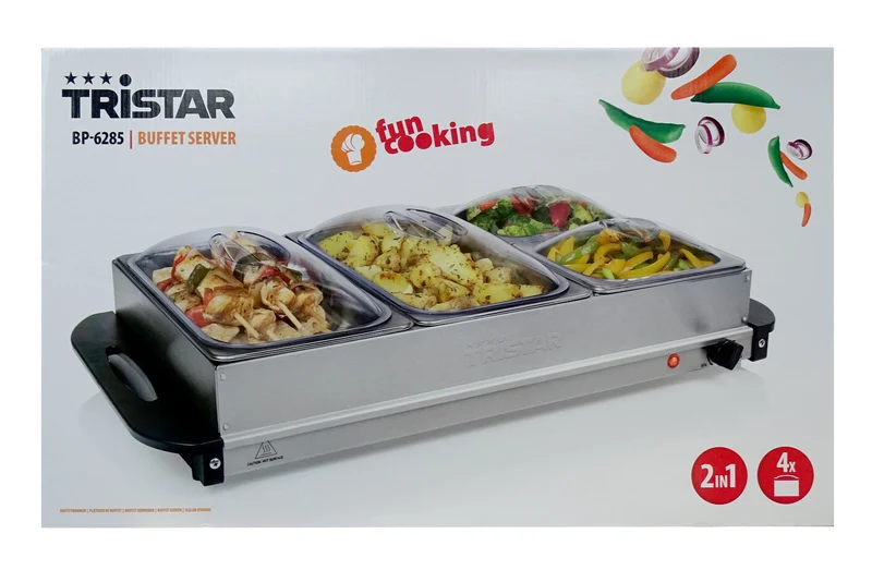 Tristar BP-6285 Buffet Server Buffetwärmer Bratfläche 52,5x34,0cm