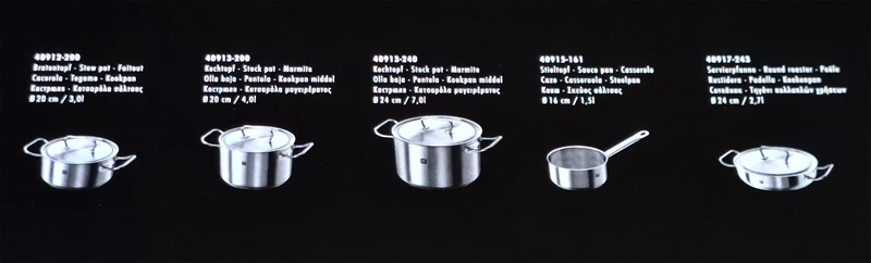 Zwilling Twin Classic Kochtopf-Set 9-tlg. 18/10 Edelstahl matt