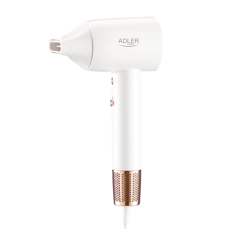 Adler AD 2272 SUPERSPEED Ionen Haartrockner weiß Diffusor LED-Display