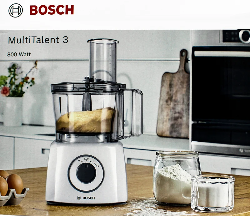Bosch MCM3501M MultiTalent 3 Küchenmaschine schwarz/silber