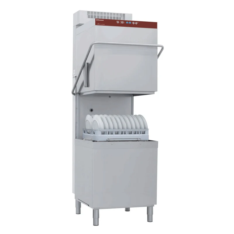 Haubenspülmaschine, Körbe 600x500 mm + Dampfkondensator-Wärmerückgewinnung "Full Hygiene" - DCR49/6-RC