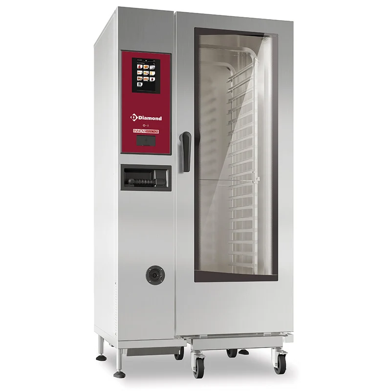 Elektro Kombidämpfer "TOUCH" mit Boiler & Konvektion 20xGN1/1+ Reinigung - SBET/20S