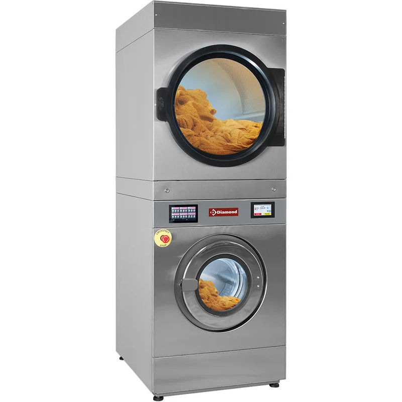 Profi Wäscheturm 11 kg , Waschmaschine (elektrisch) & Trockner (Gas), DGES/11-TS