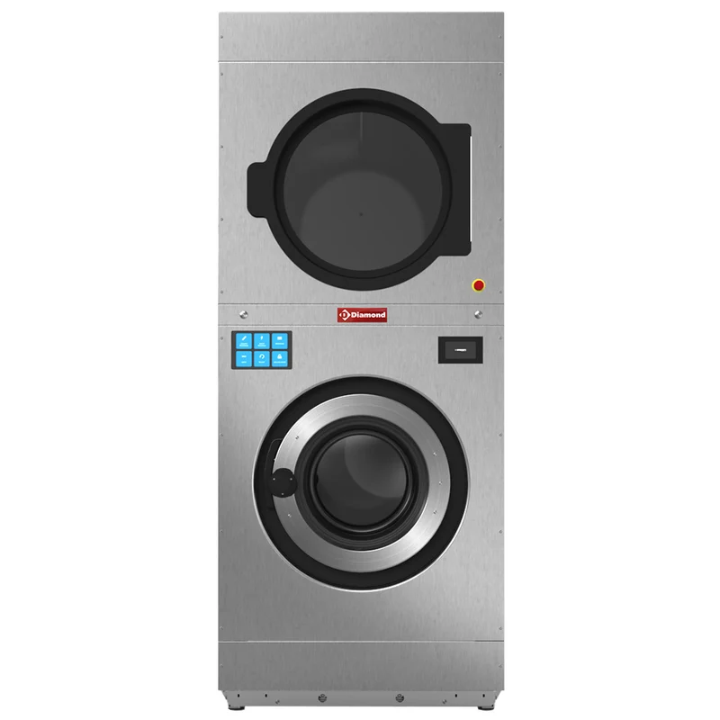 Profi Wasch-Trocken-Säule 18 kg , Gas-beheizt , Touch-Steuerung, DGEB/18-TS/N