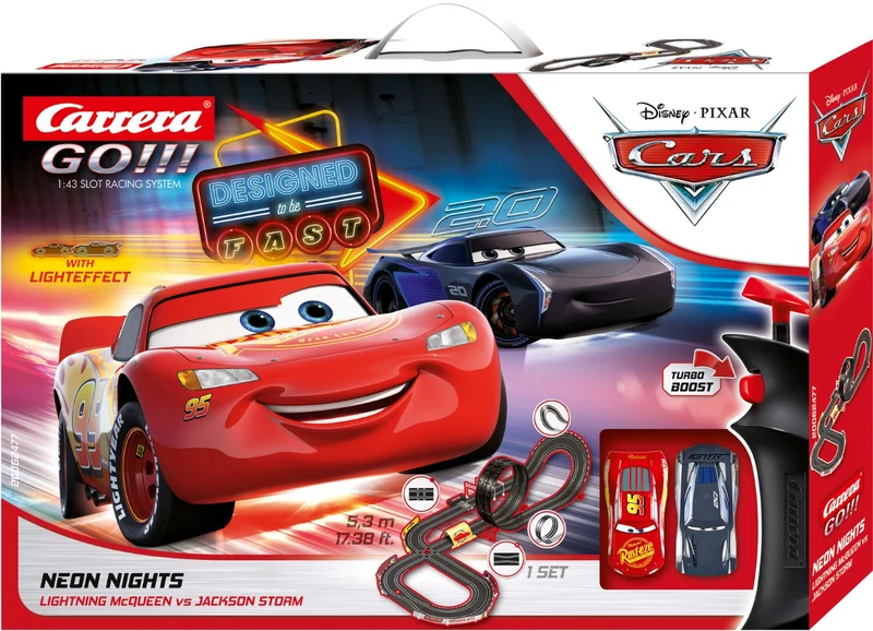 Carrera 20062477 - GO!!! Disney·Pixar Cars - Neon Nights Rennbahn