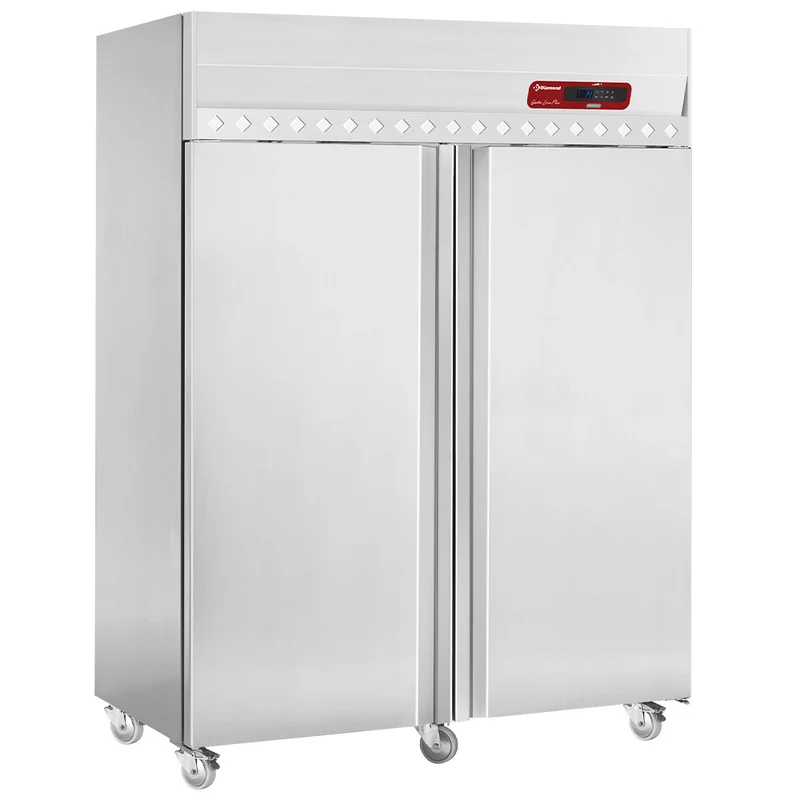 Gastro Umluft-Kühlschrank 1400L , 2-türig für GN 2/1 , Fahrbar, ZZ-ID140/R2
