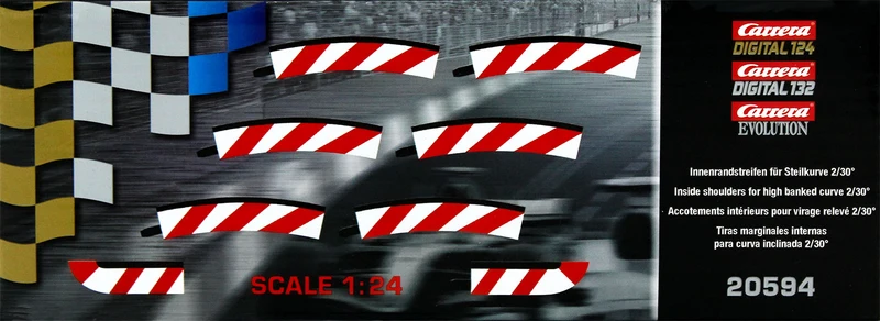 Carrera 20020594 - DIGITAL 124 /132/ EVOLUTION Innenrandstreifen für Steilkurve 2 / 30 Grad