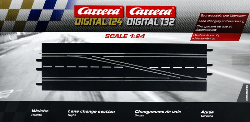 Carrera 20030345 - DIGITAL 124/132 Weiche rechts