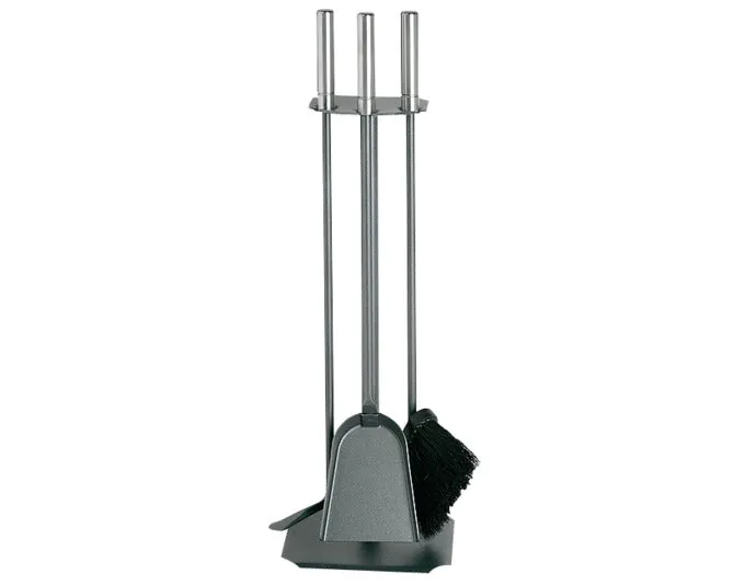 LIENBACHER Cheminéegarnitur 3-teilig Inox anthrazit