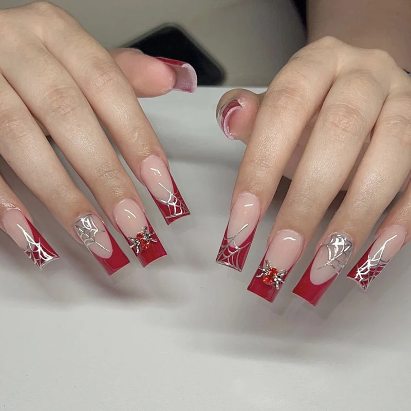 Spooky Spider Web Gel Nagelverlängerungen Karnz