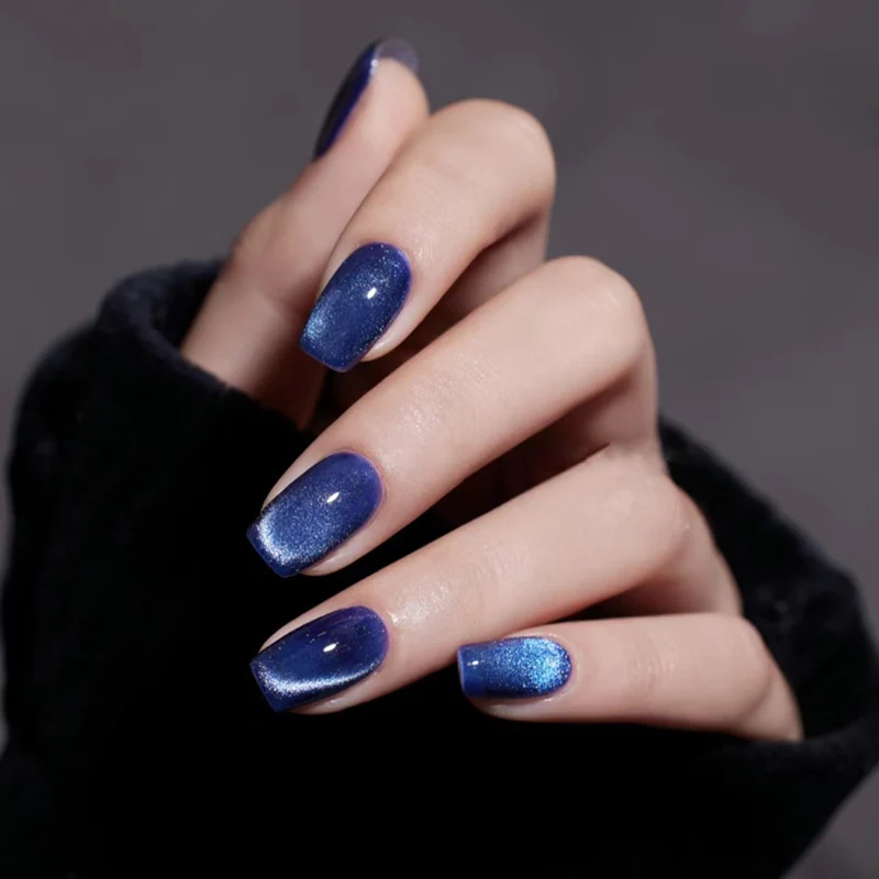 Glänzendes Ombre Nagelkunst Karnz