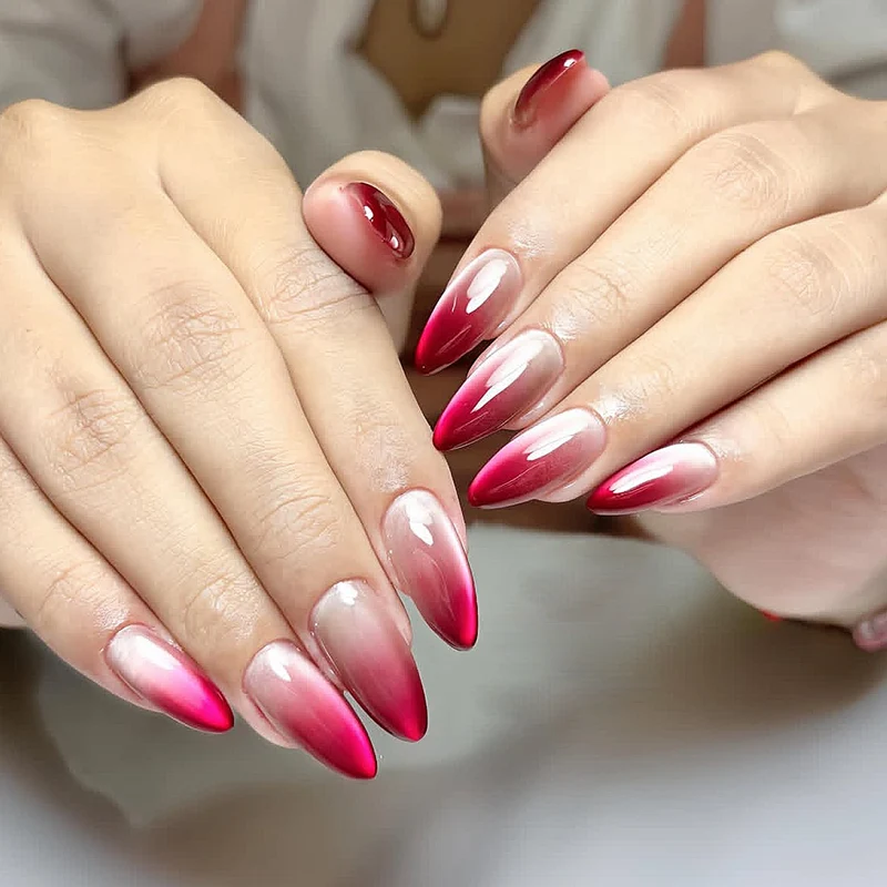 Ombre Stiletto Nail Art Extensions Karnz