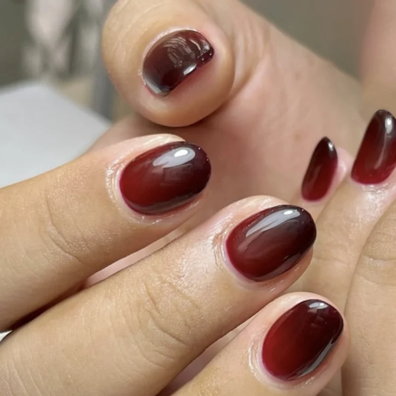 Künstliche Nagelkunst mit elegantem Ombre-Effekt Karnz