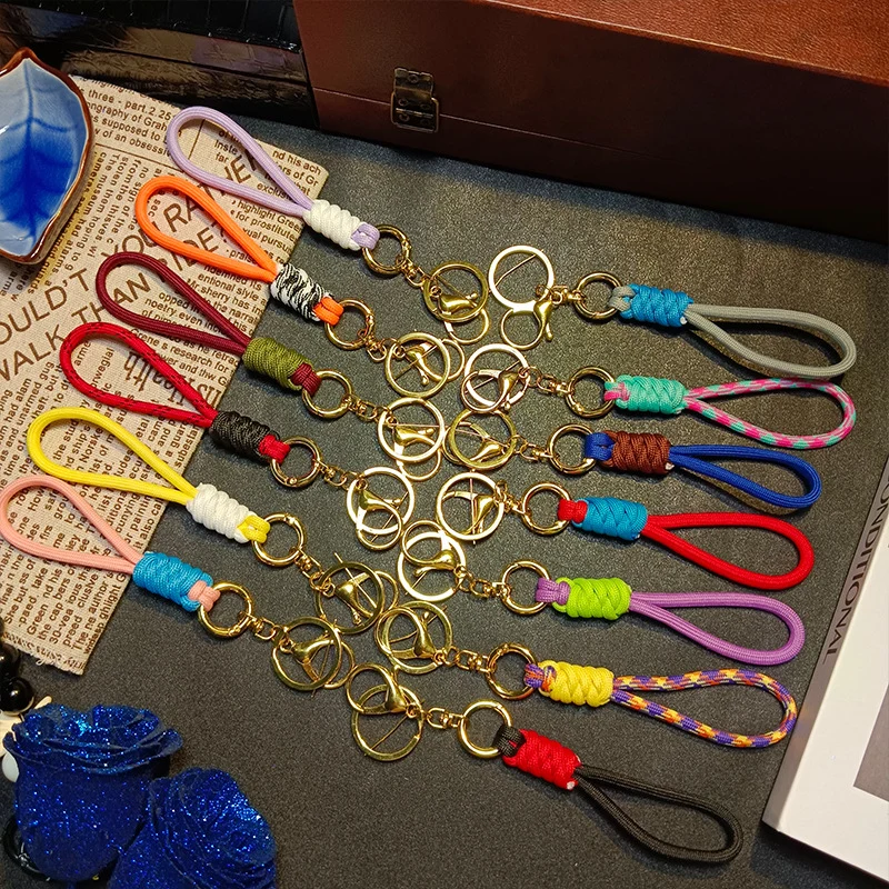 Bunter Geflochtener Schlüsselanhänger Halter Karnz
