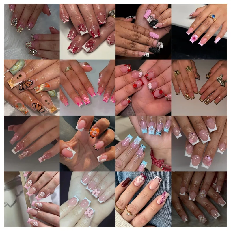 Trendy Ombre-Nagelverlängerungen Karnz