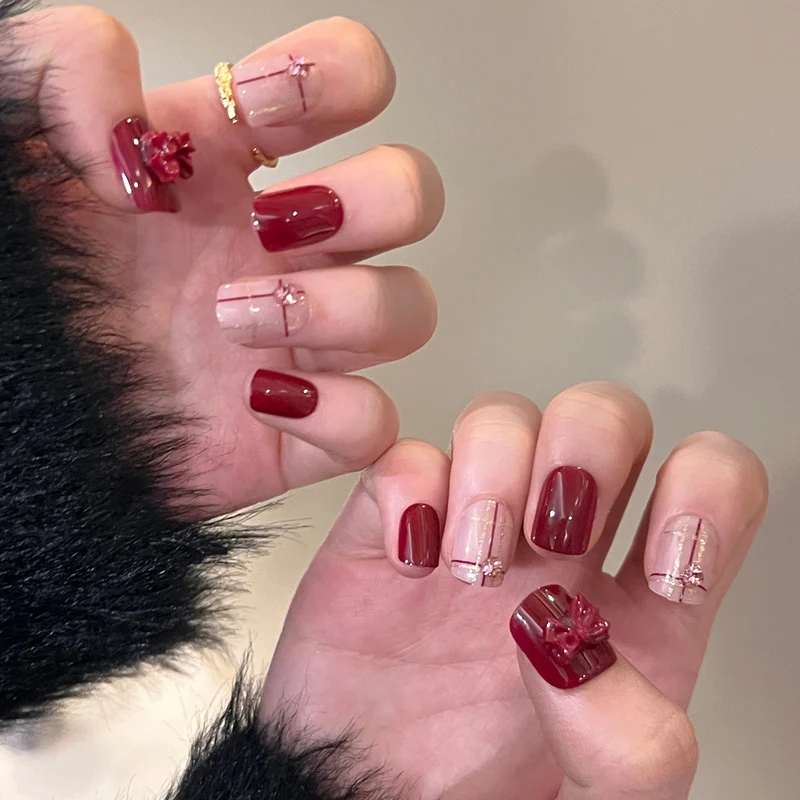 Stilvolles 3D-Blüten-Nagelkunst-Set Karnz